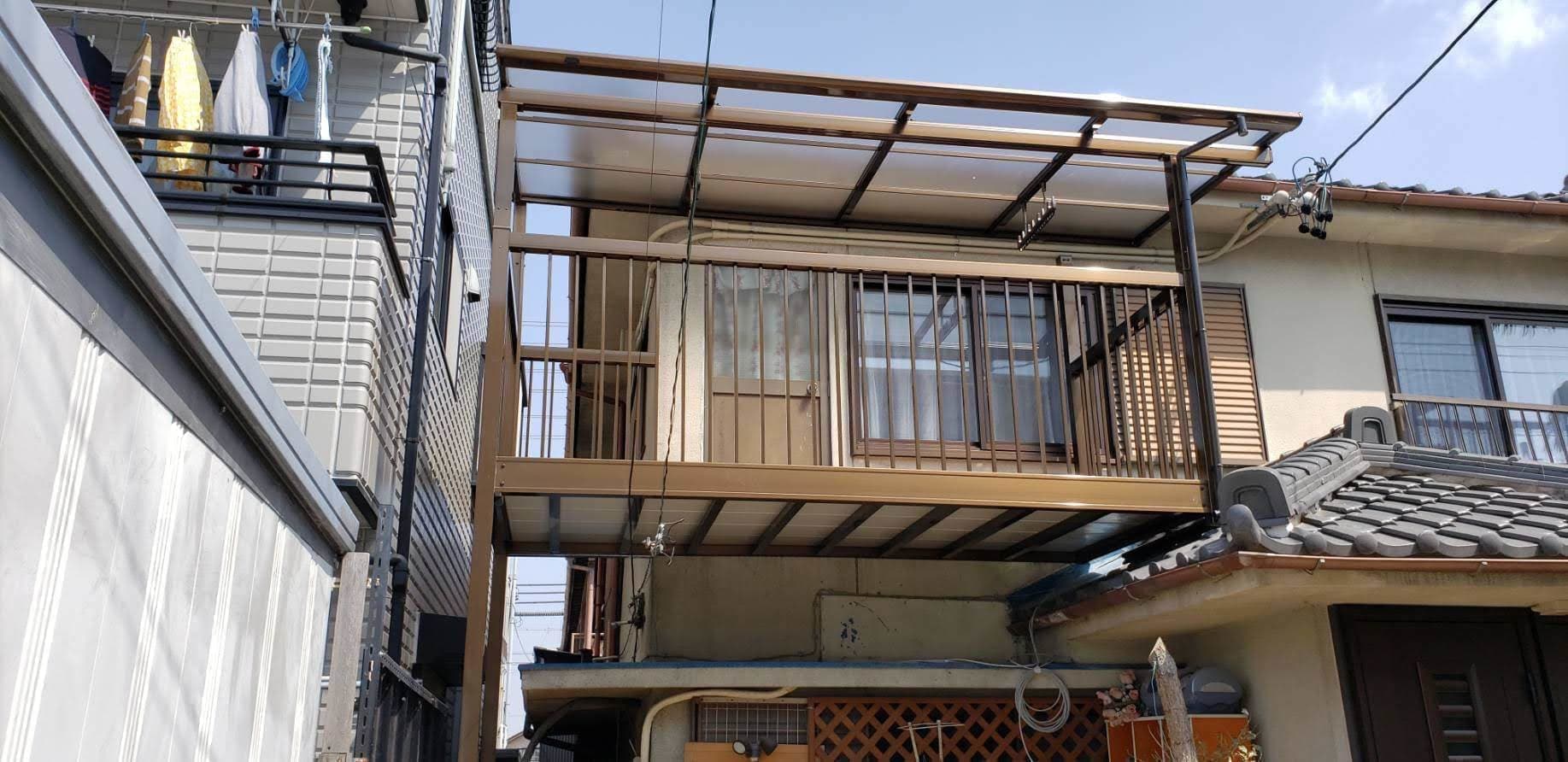 バルコニー取替工事 | 名古屋市西区のエクステリア工事ならイズ美