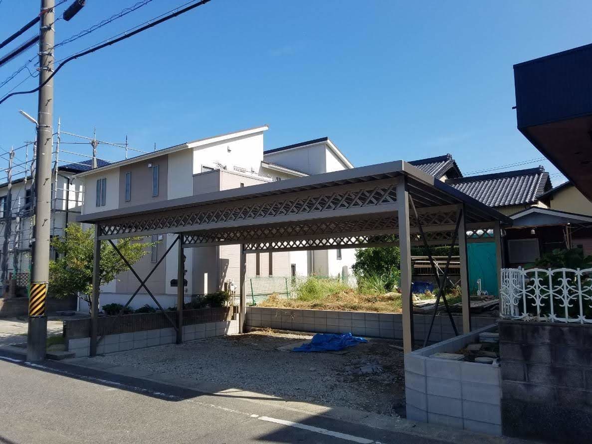 カーポート取替工事 | 名古屋市西区のエクステリア工事ならイズ美