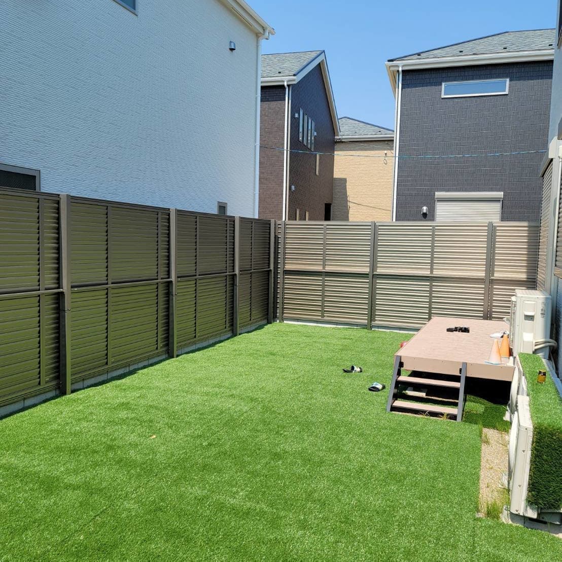 人工芝張り 名古屋市西区 | 名古屋市西区でエクステリア工事ならイズ美