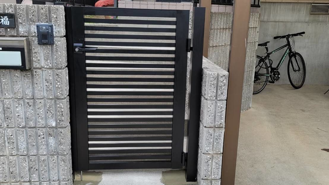 門扉新設 名古屋市西区 | 名古屋市西区でエクステリア工事ならイズ美