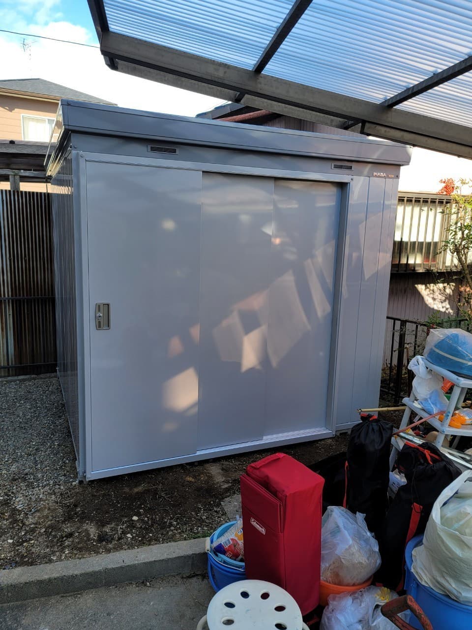 物置設置 | 名古屋市西区のエクステリア工事ならイズ美